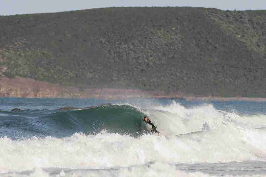 Chris Del Moro surfing in Italy