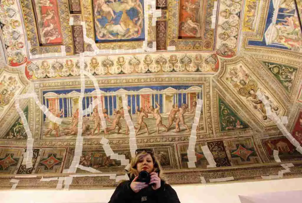 Inside the Castello Estense of Ferrara