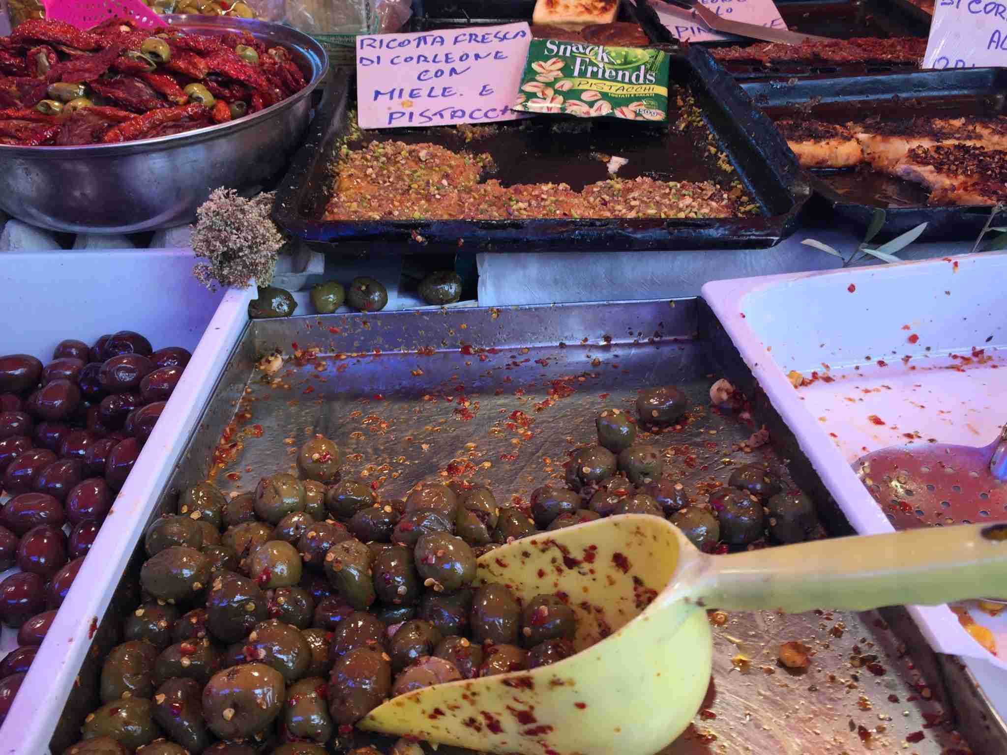 Olives at Ballarò market
