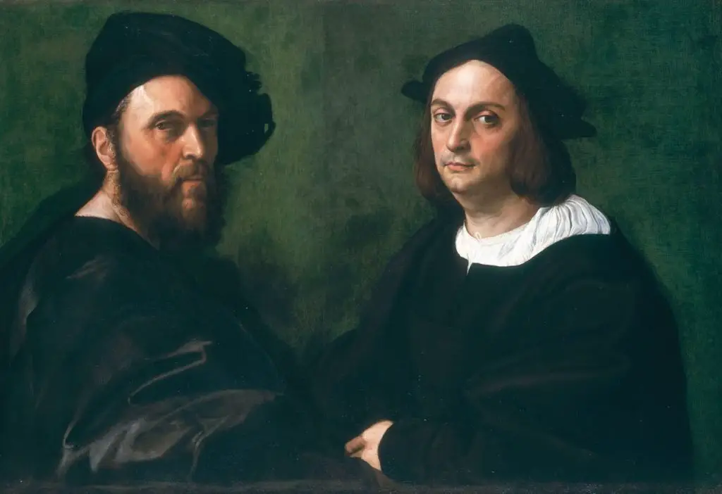 Double Portrait of two Venetian writers in Galleria Doria Pamphilj in Rome
