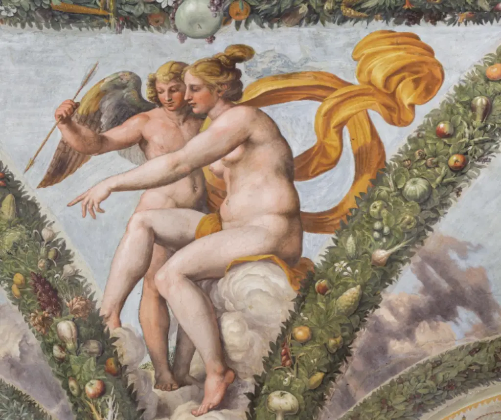 Venus and Cupid in the Loggia of Cupid and Psyche, Villa Farnesina, Rome