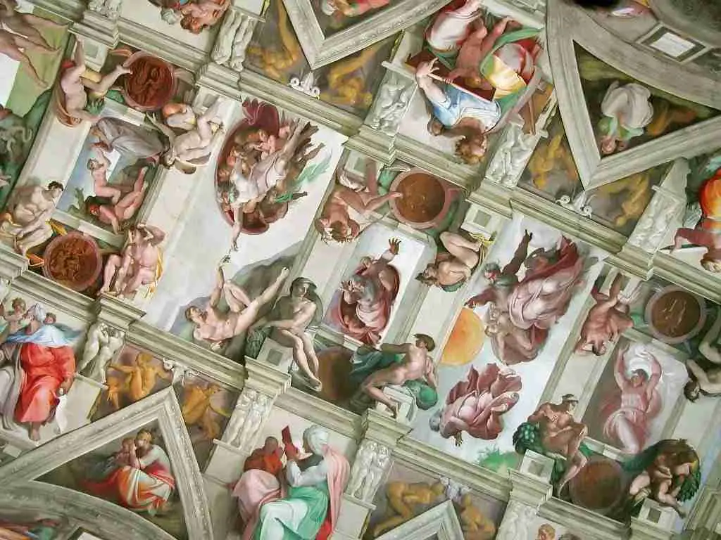 Sistine Chapel Ceiling in the Vatican Museums painted by Michelangelo