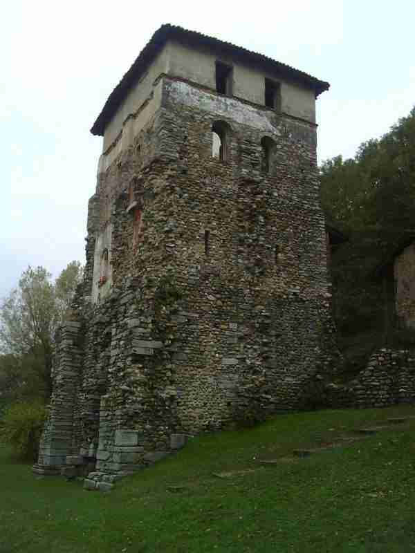 Torba Tower, part of the UNESCO complex in Castelseprio, Lombardy (The Longobards in Italy: Places of the Power)