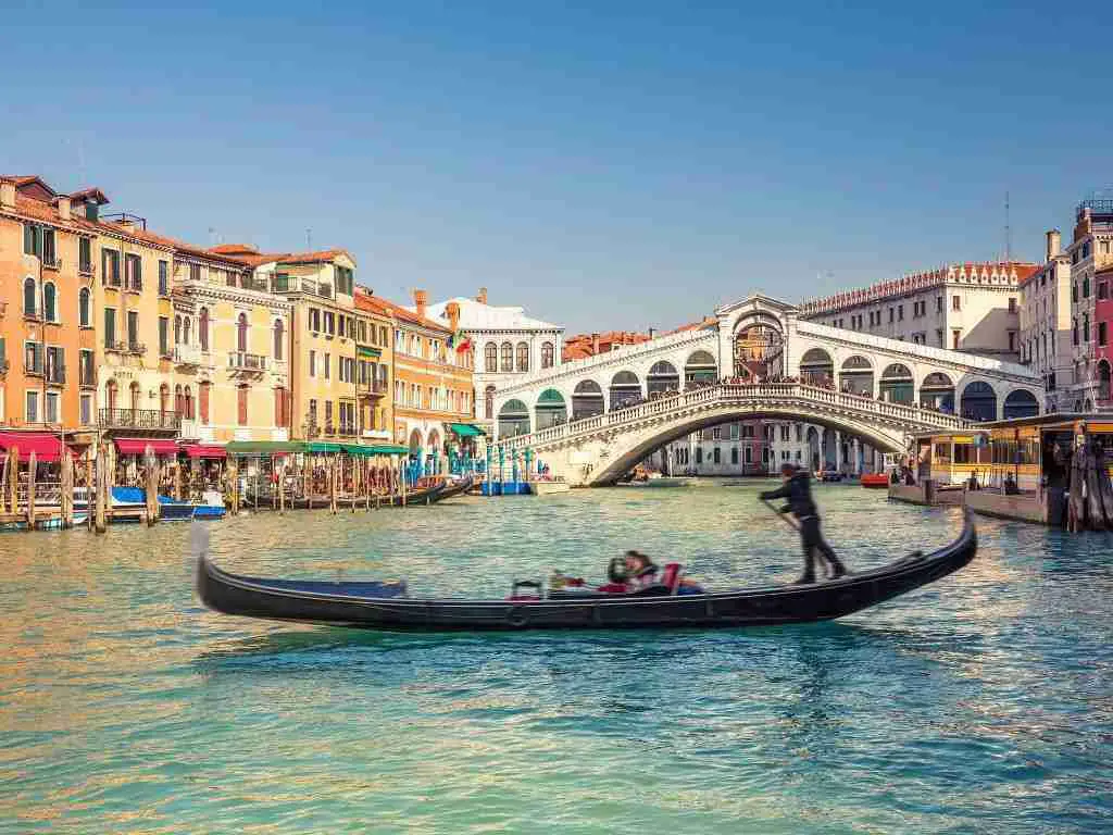 Venice Gondola Rialto Bridge
