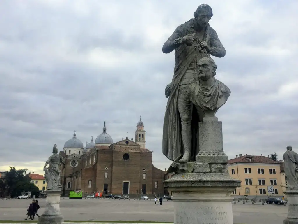 Statue of Antonio Canova in the Prato della Valle, Padua