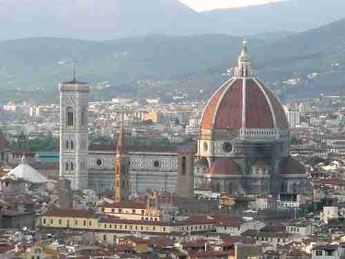 Duomo of Florence, view from San Miniato al Monte