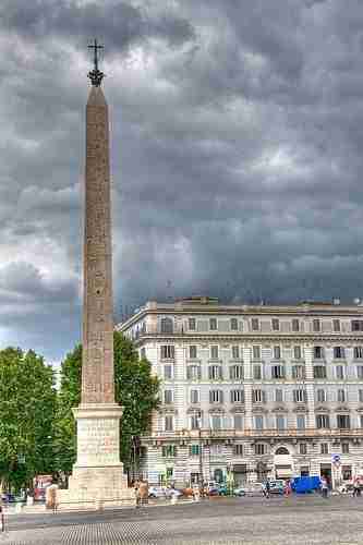 The obelisk outside of the basilica of San Giovanni in Laterano