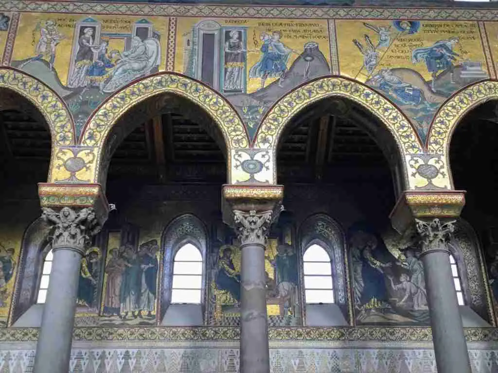 Mosaics in the Monreale Cathedral in Sicily