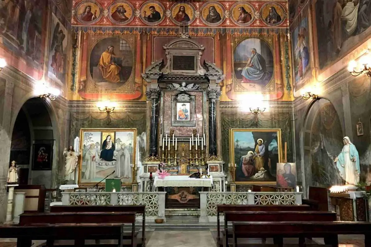 Altar of San Cosimato in Rome