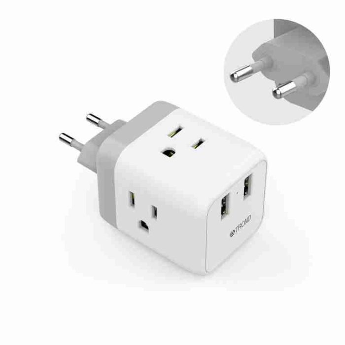 5-in-1 U.S.-to-Italy adapter
